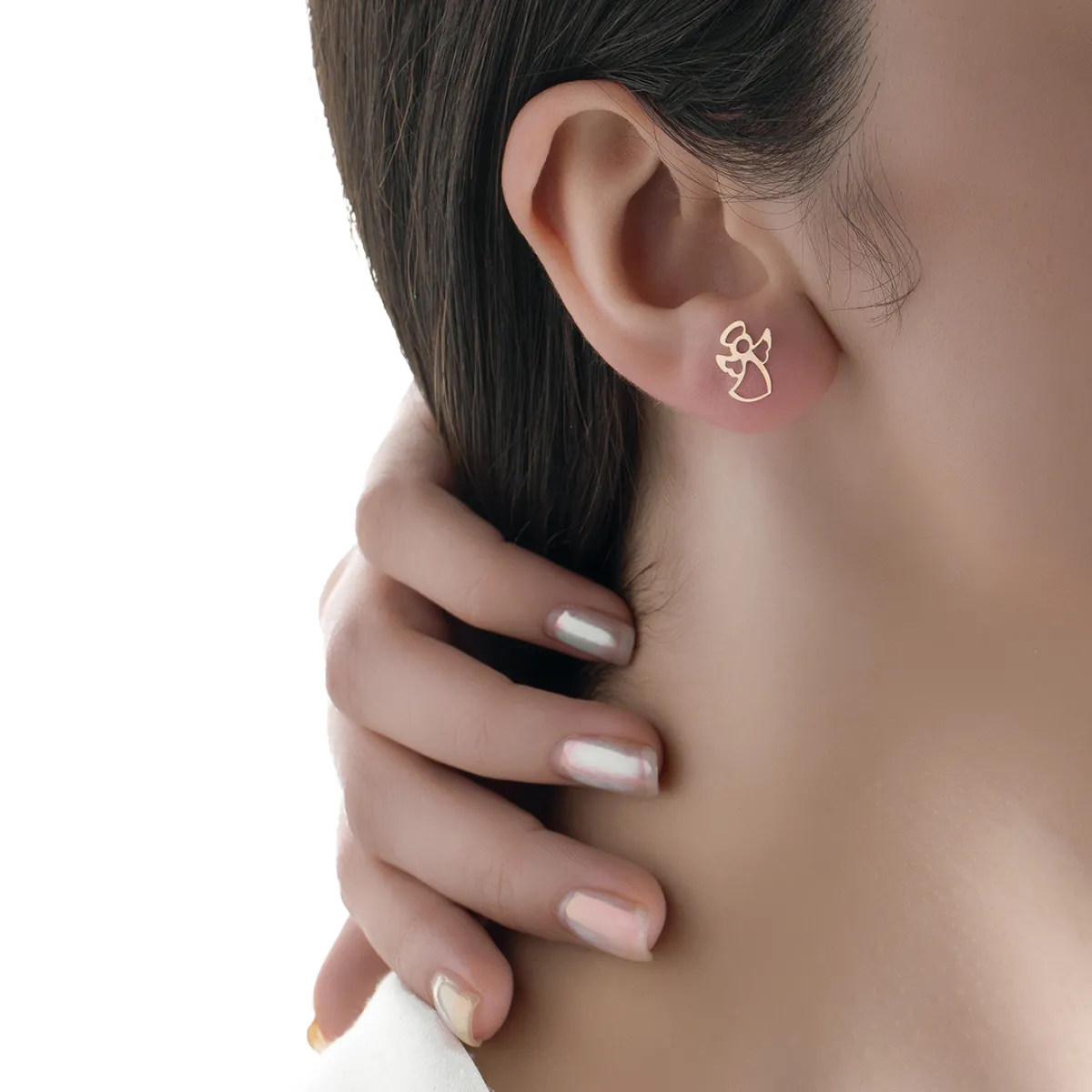 گوشواره لیزری میخی فرشته E069