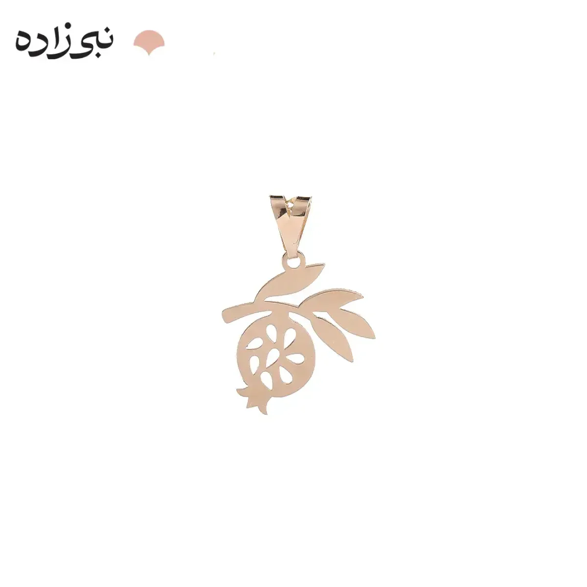 پلاک لیزری انار و شاخه طلا C226