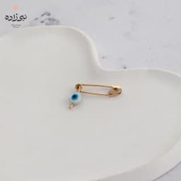 سنجاق سینه کودک چشم نظر طلا P007