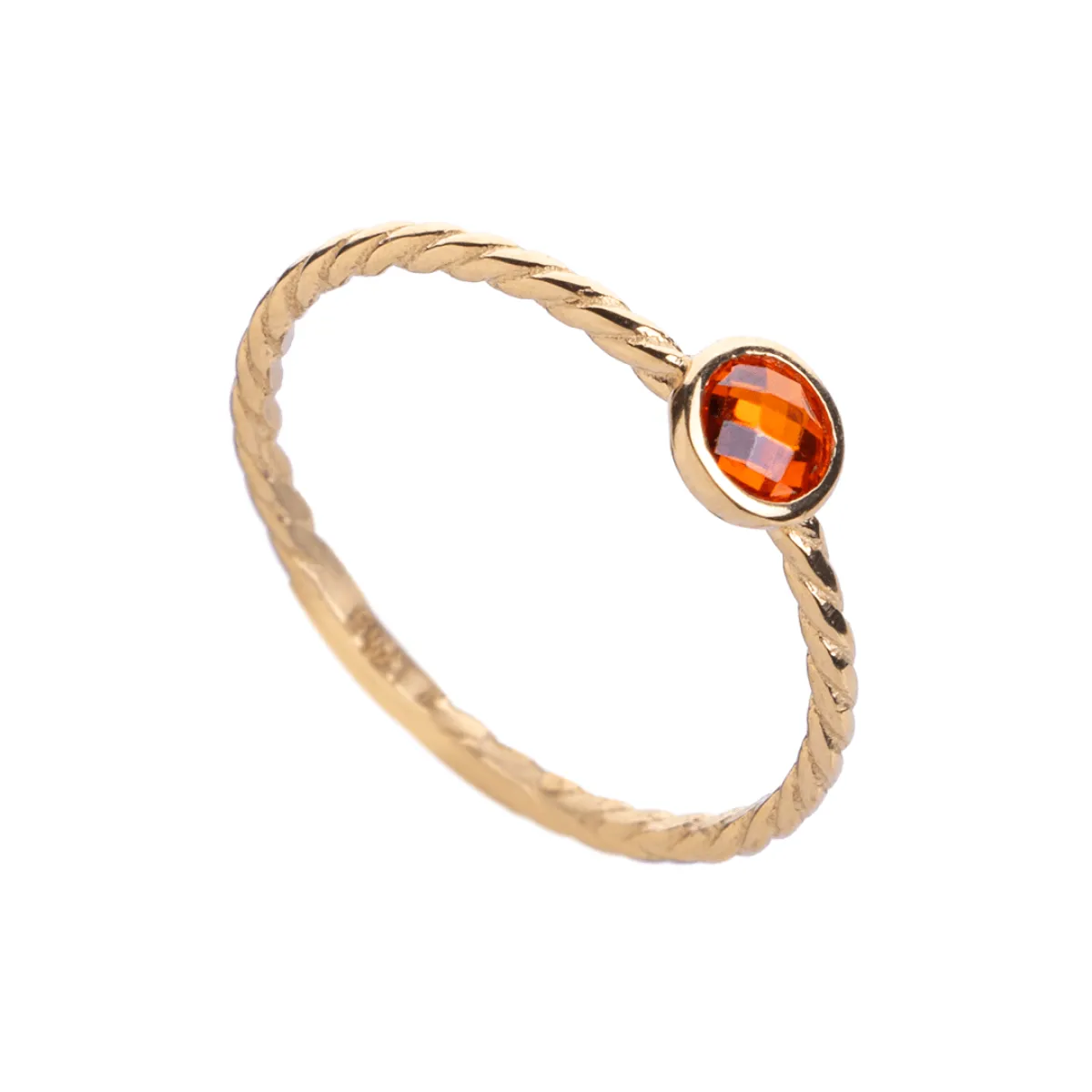 انگشتر دکوراتیو نگین دار طلا R012