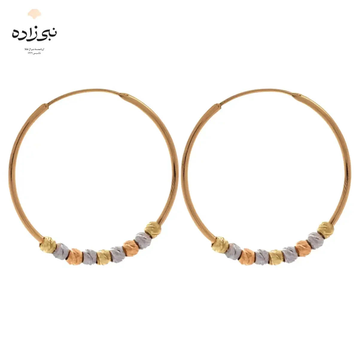 گوشواره حلقه ای البرنادو طلا E125
