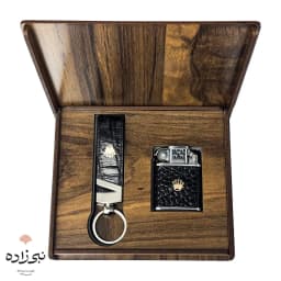 ست هدیه فندک و جاسوئیچی مردانه طرح رولکس M001