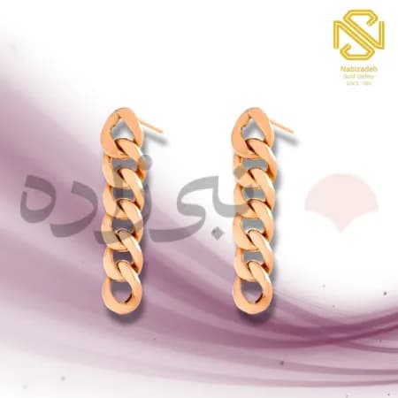 گوشواره میخی کارتیه لخت بافت دو E089