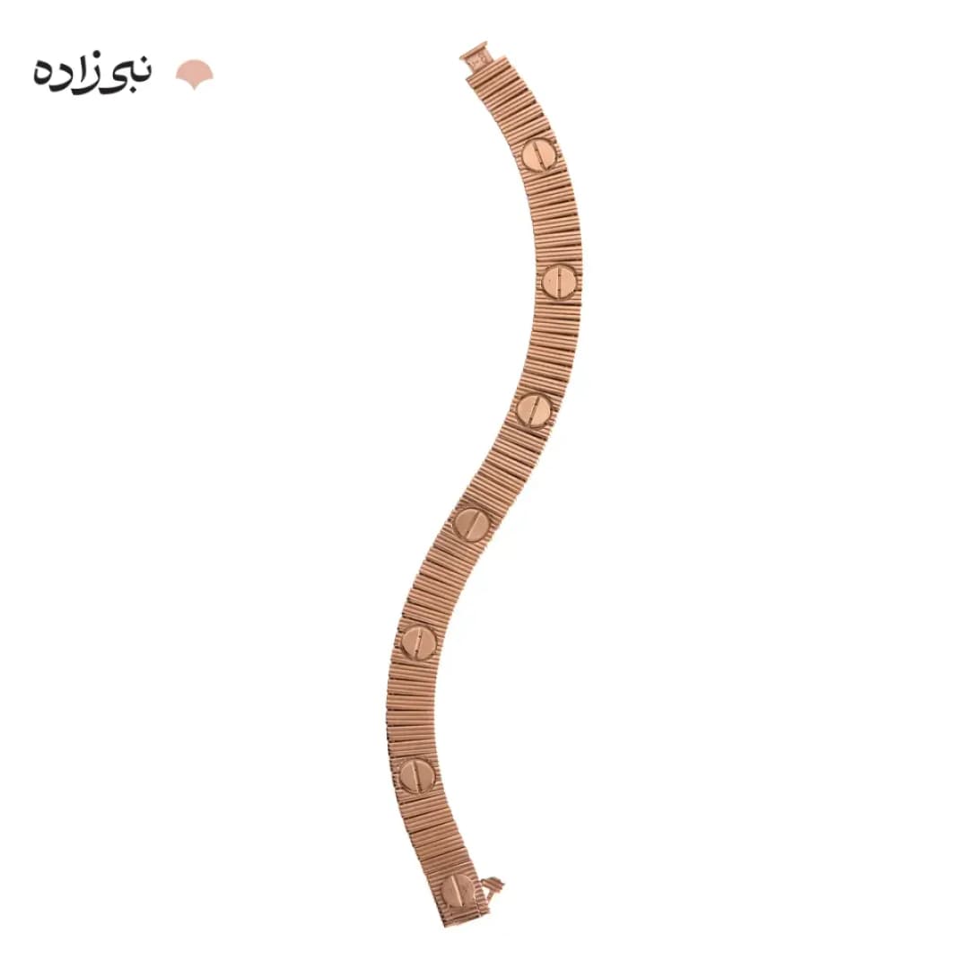 دستبند کارتیه لاو رزگلد لخت پهن (unlimited) B251