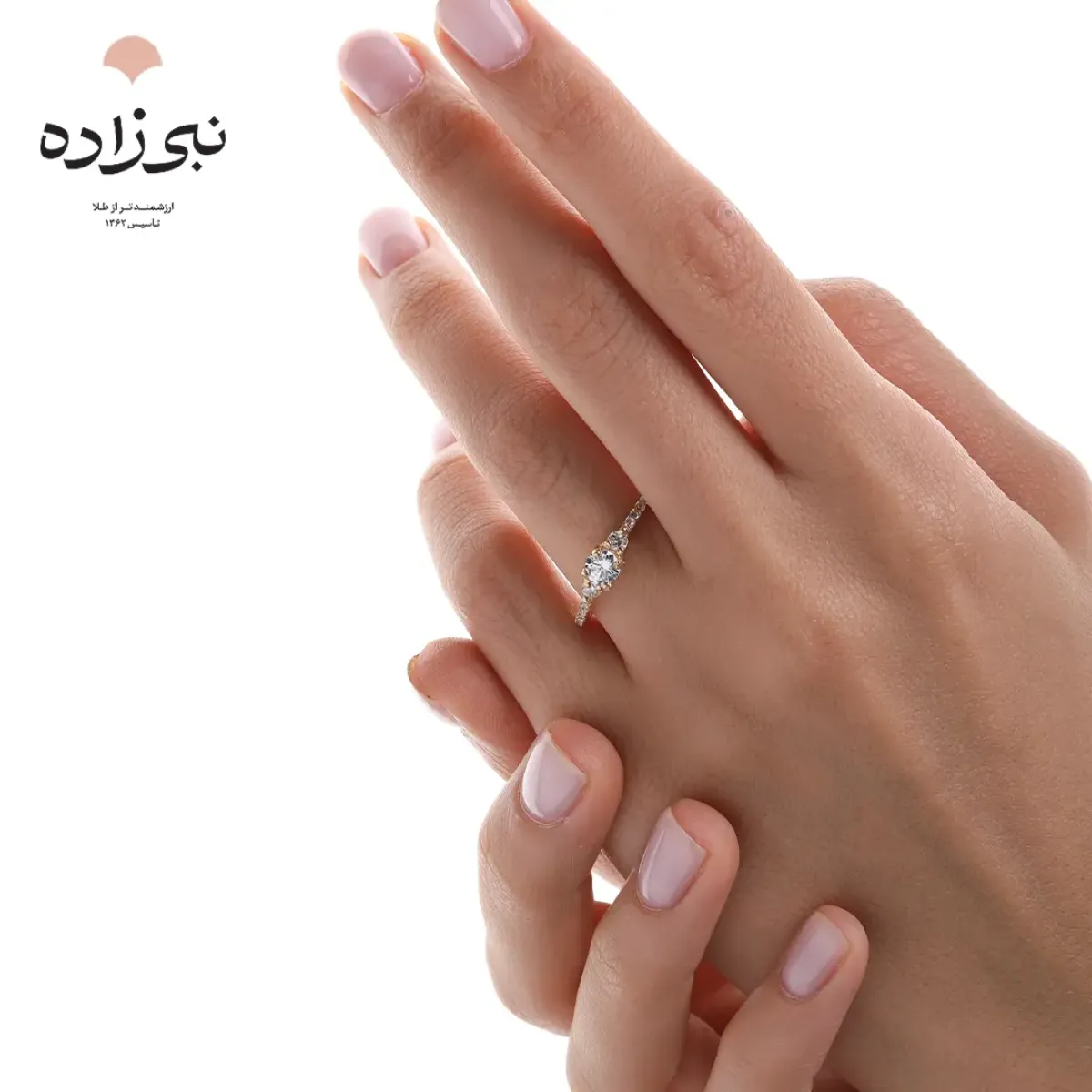 انگشتر سولیتر طرح برلیان R099