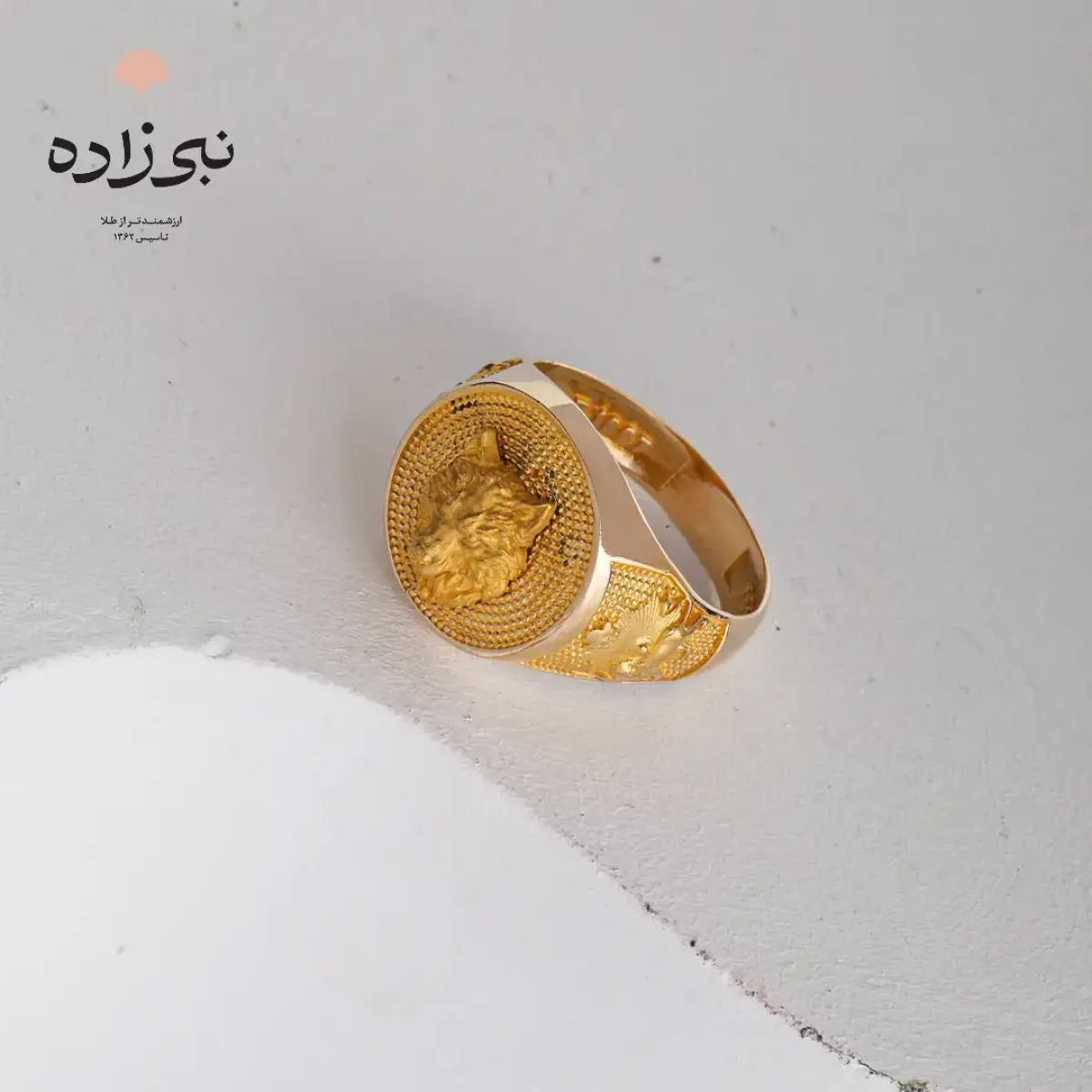انگشتر مردانه گرگ طلا R094