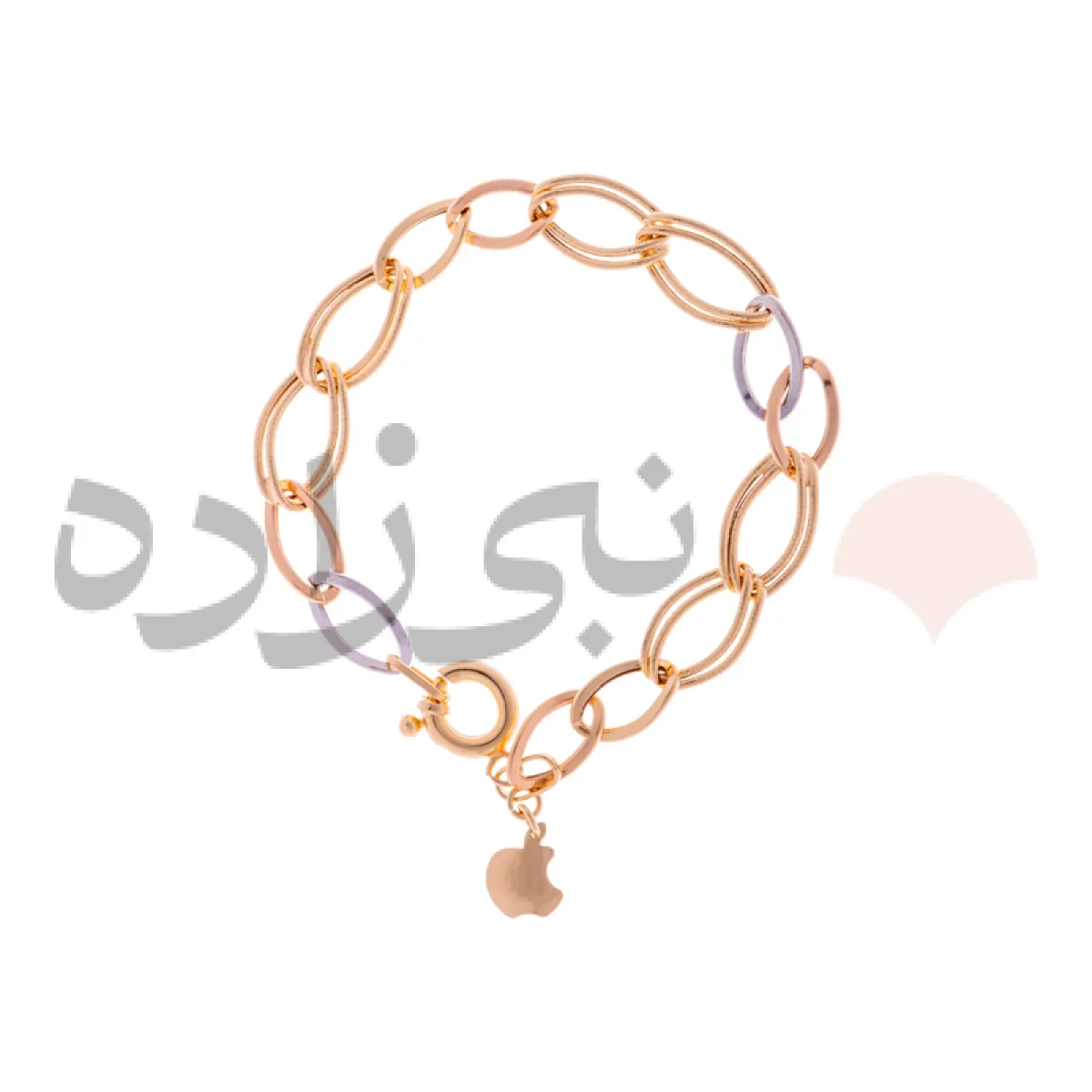 دستبند اپل لکسوز بیضی طلا B047