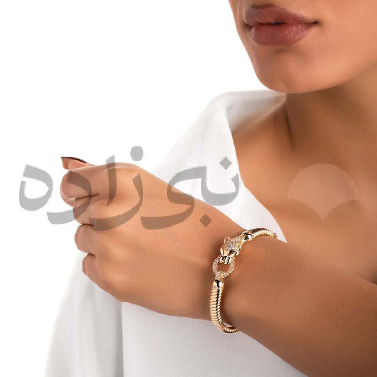 دستبند النگویی پنتر طلا B028