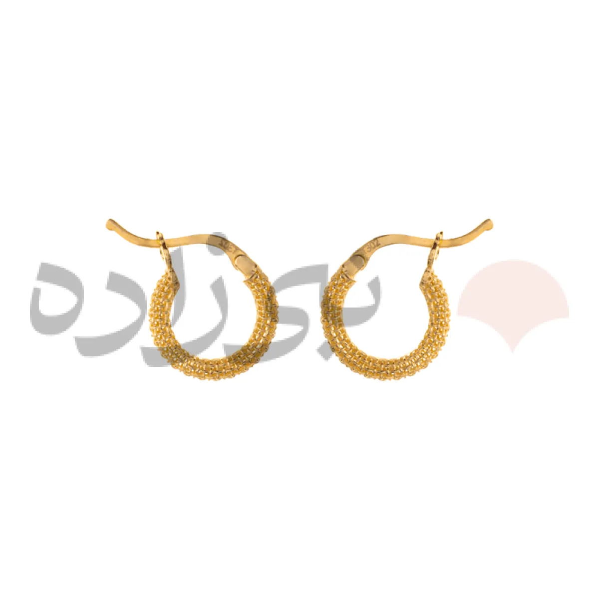 گوشواره حلقه ای فیوژن طلا قطر 1 سانت E039