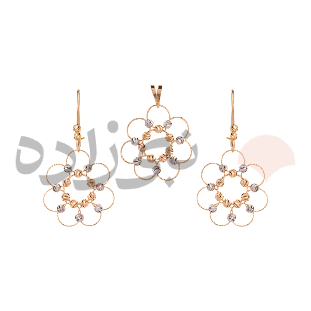 نیم ست البرنادو گل طلا H008