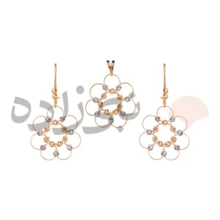 نیم ست البرنادو گل طلا H008