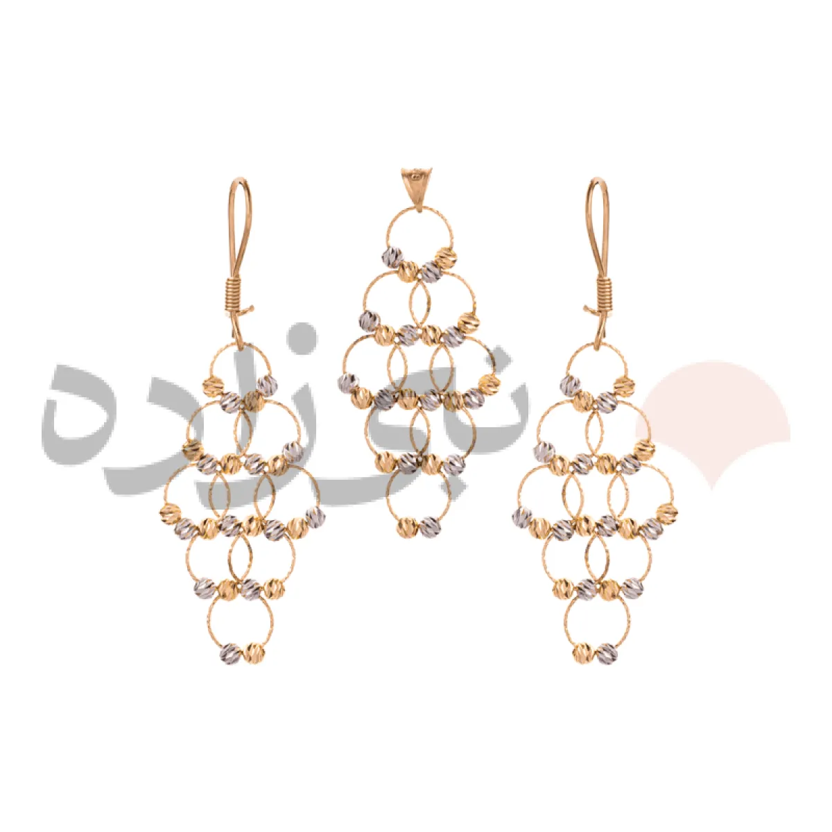 نیم ست البرنادو چلچراغ طلا H009