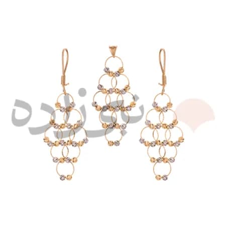 نیم ست البرنادو چلچراغ طلا H009