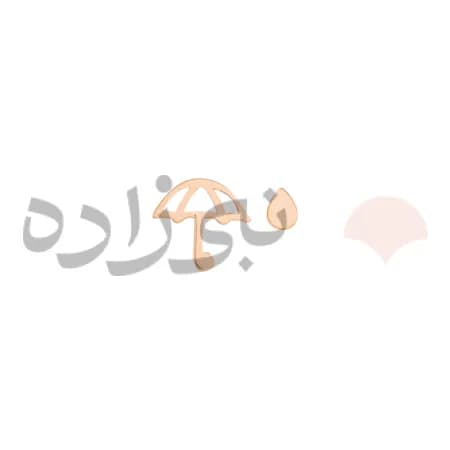گوشواره لیزری میخی چتر و قطره طلا E026