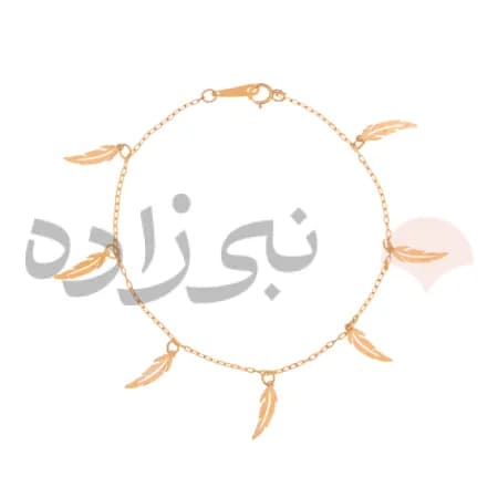 دستبند لیزری پر طلا B013