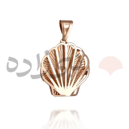 پلاک طلا سه بعدی صدف C020