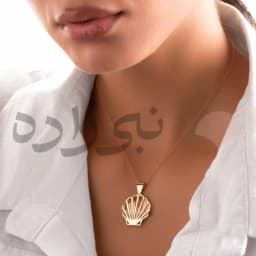 پلاک طلا سه بعدی صدف C020