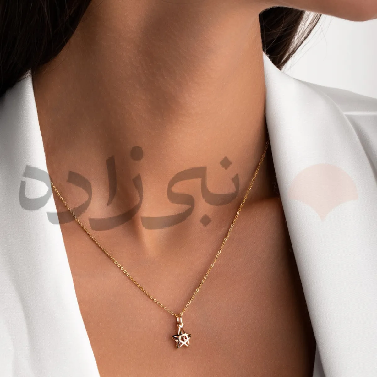 پلاک طلا ستاره سه بعدی C002