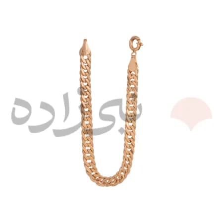 دستبند کارتیه کوبیده بافت چهار B153