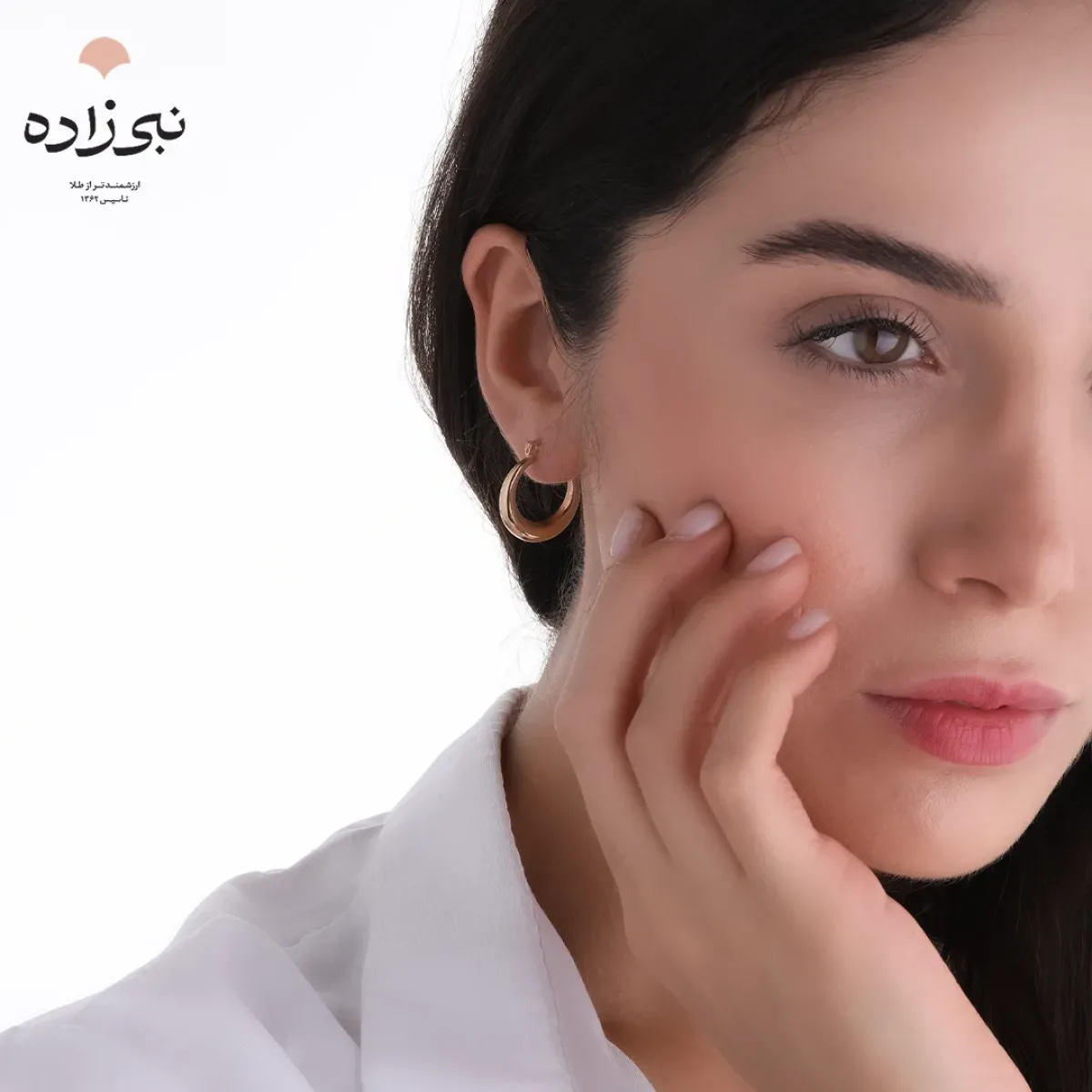 گوشواره چفتی آکوا دایره E121