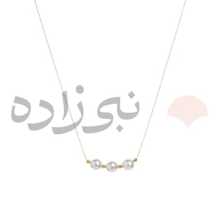 گردنبند تلفیقی البرنادو سه مروارید N107