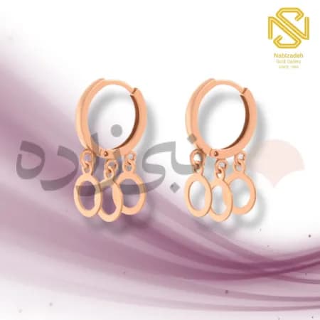 گوشواره روکو دایره تو خالی E057