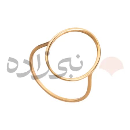 انگشتر دکوراتیو بیضی تو خالی طلا R039