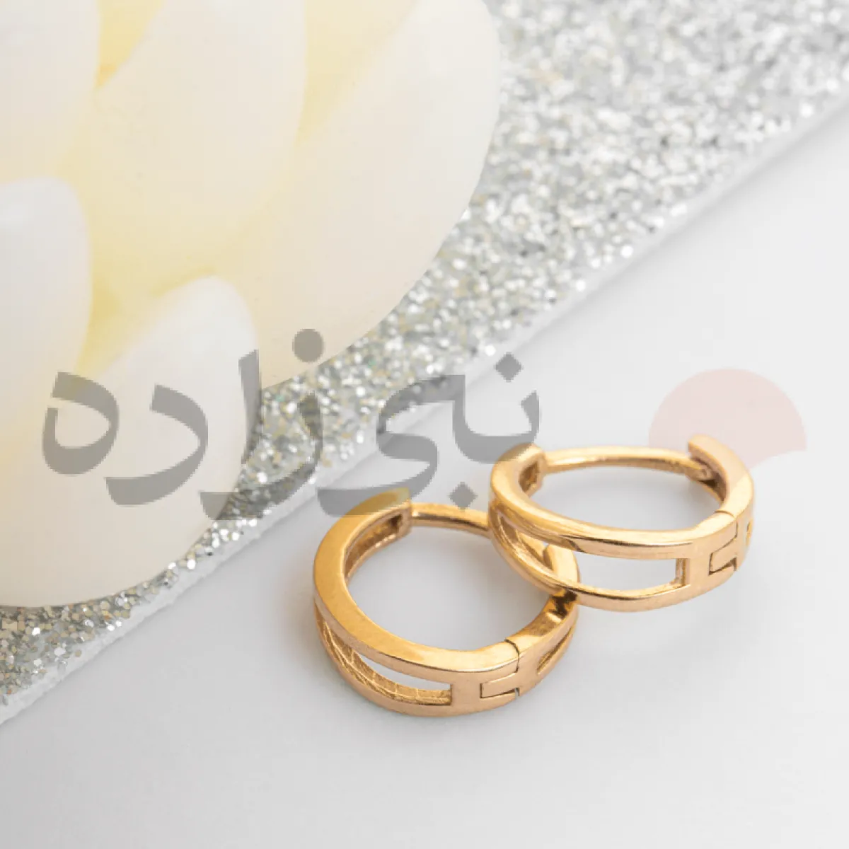 گوشواره چفتی گرد دوخط E045