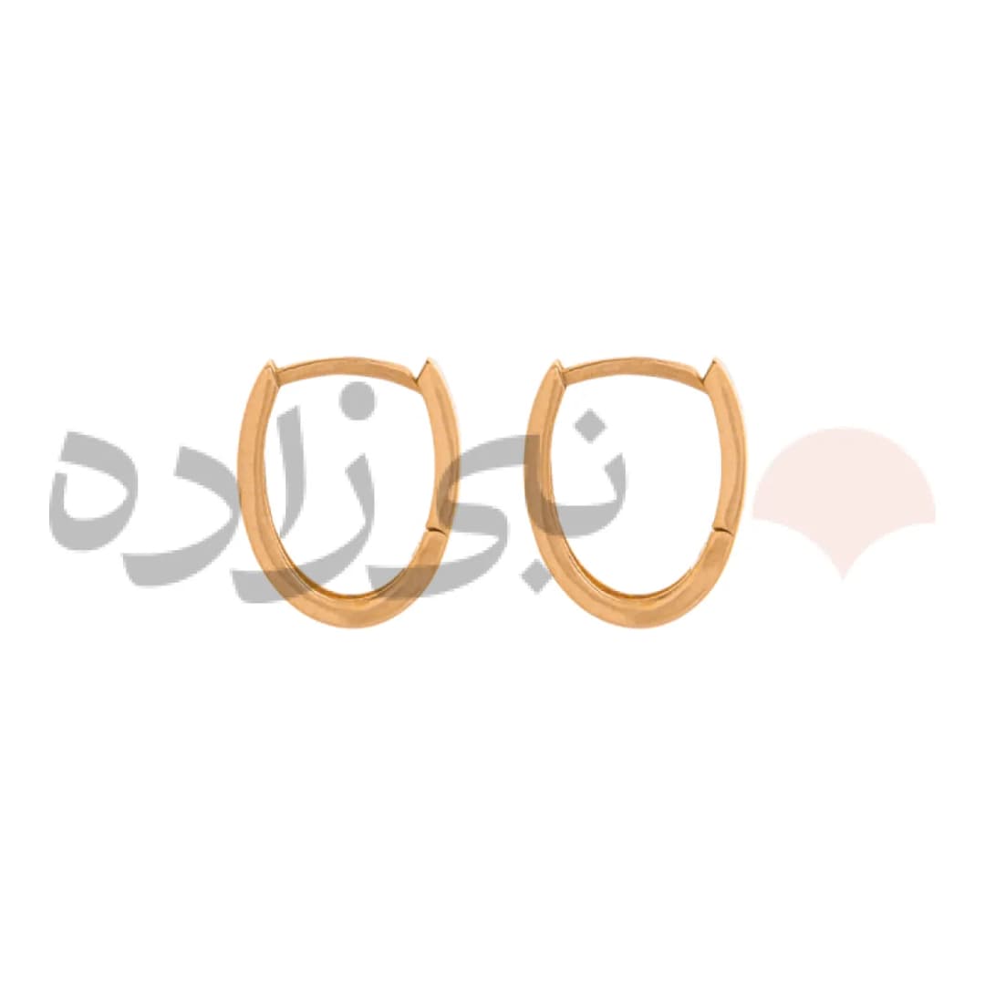 گوشواره چفتی بیضی دوخط E046