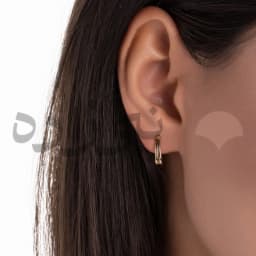 گوشواره چفتی بیضی دوخط E046