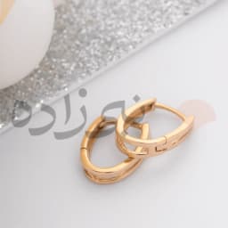 گوشواره چفتی بیضی دوخط E046