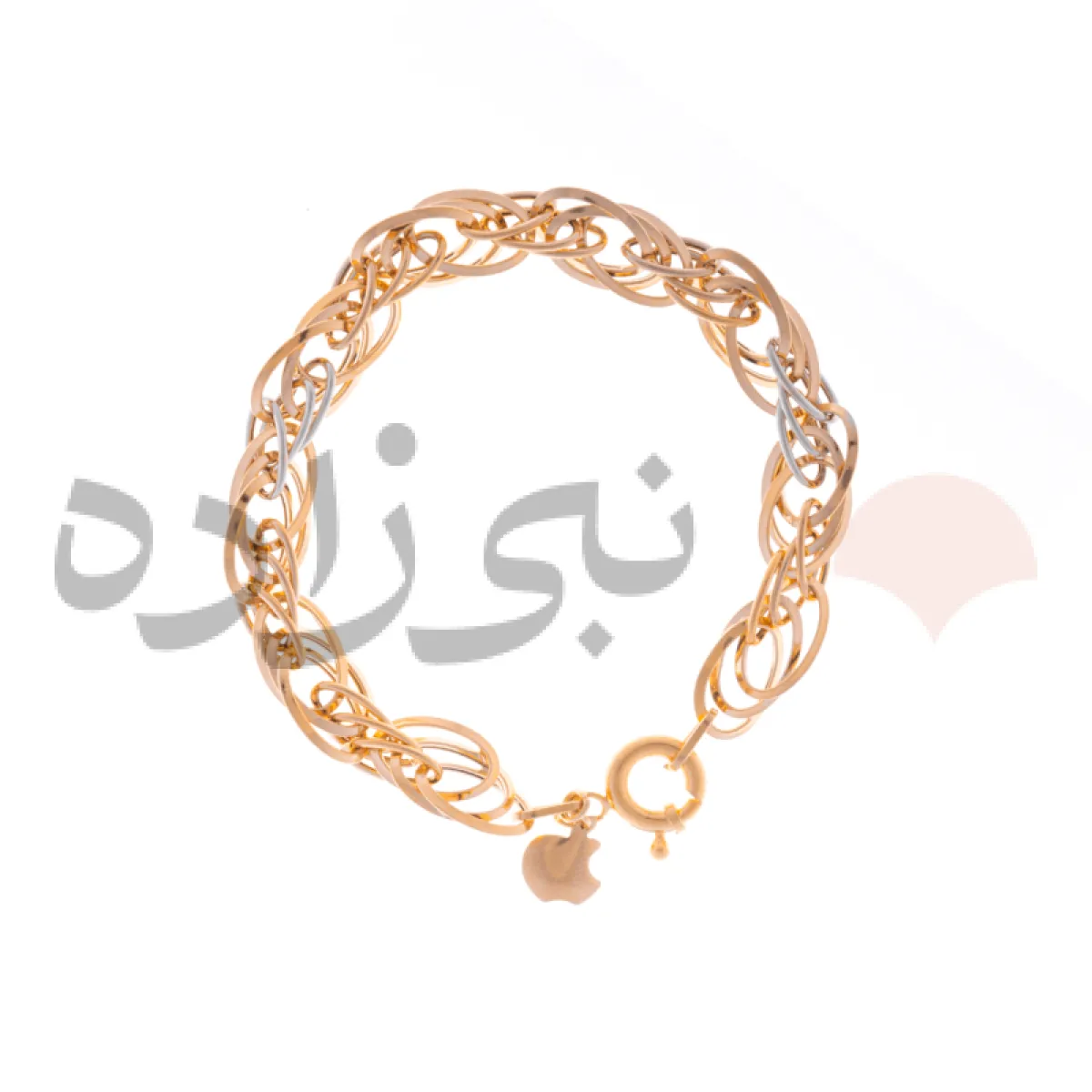 دستبند طلا اپل بیضی B007