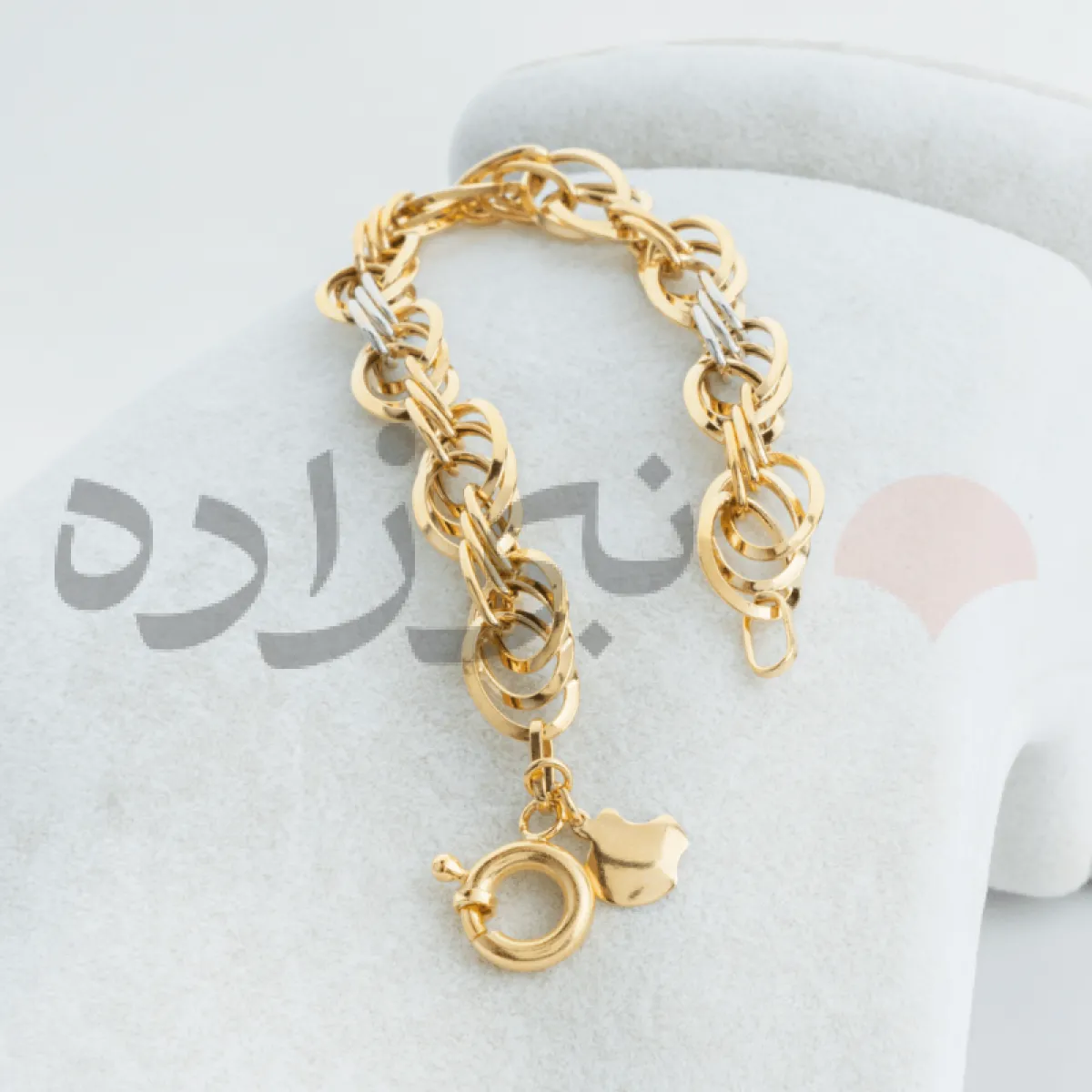 دستبند طلا اپل بیضی B007