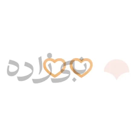 گوشواره لیزری میخی قلب تو خالی طلا E016