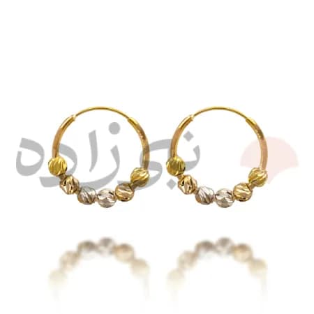 گوشواره حلقه ای البرنادو طلا E006