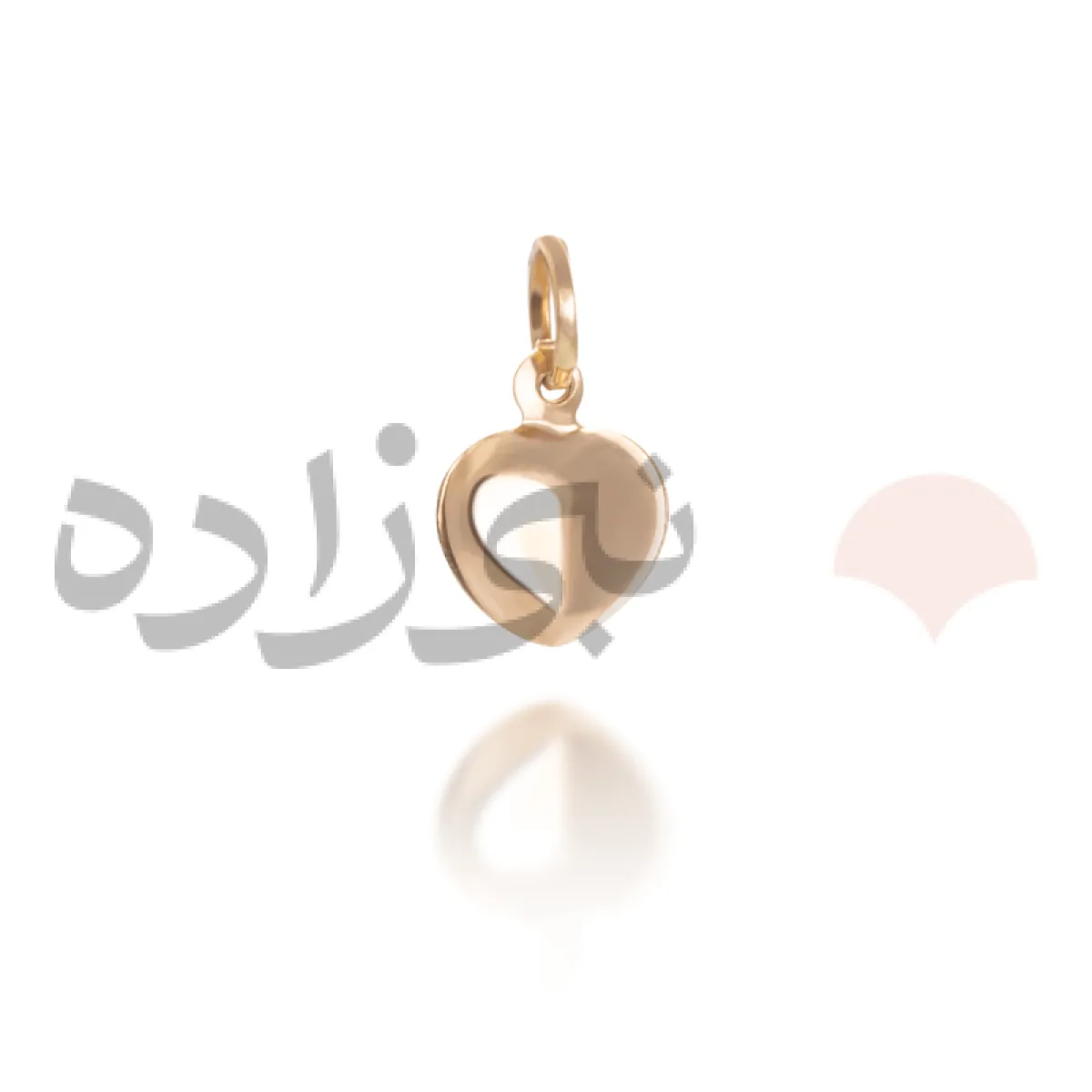پلاک طلا قلب تو پر C014