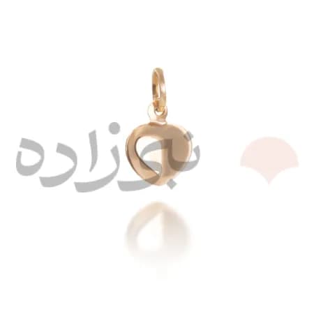 پلاک طلا قلب تو پر C014