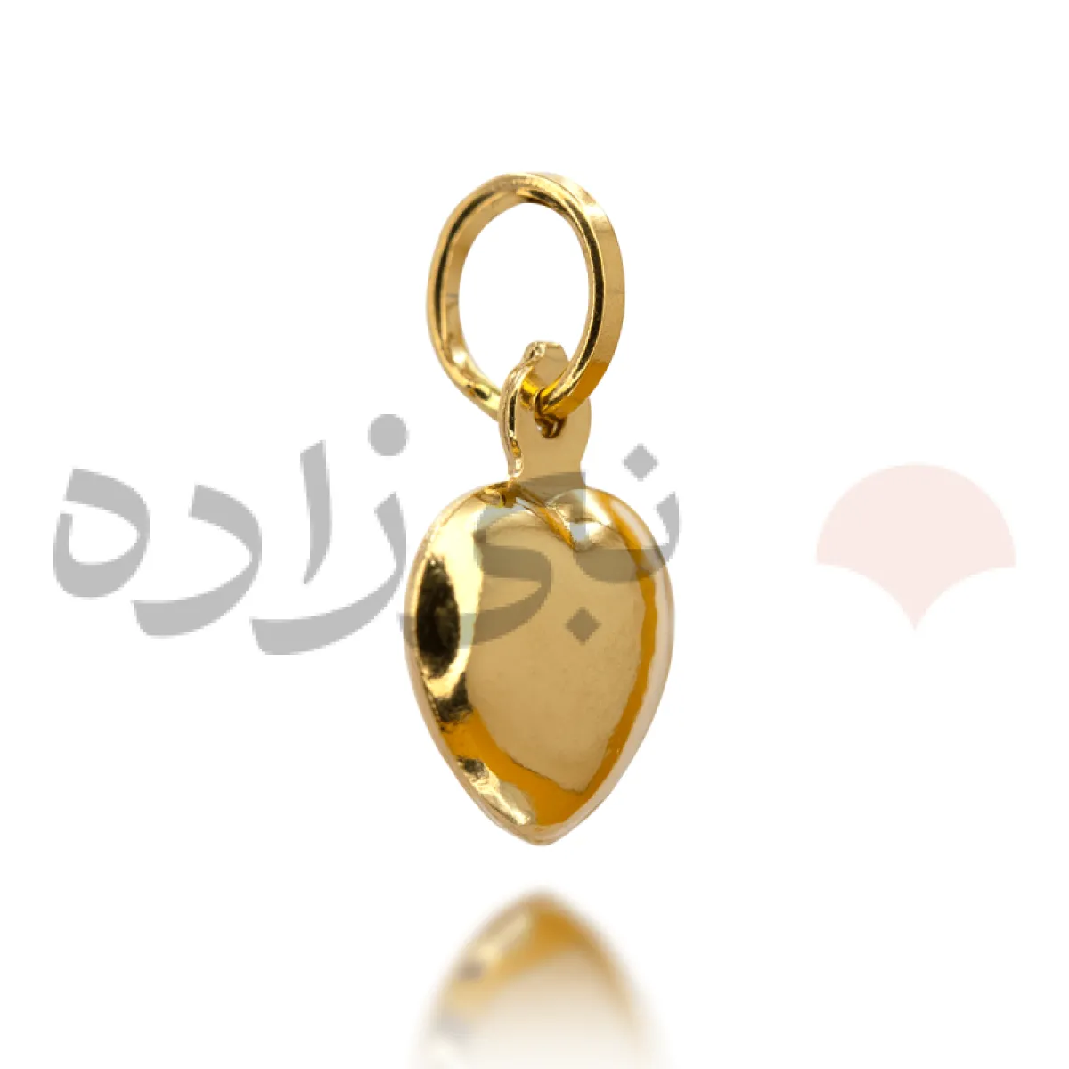 پلاک طلا قلب تو پر C014