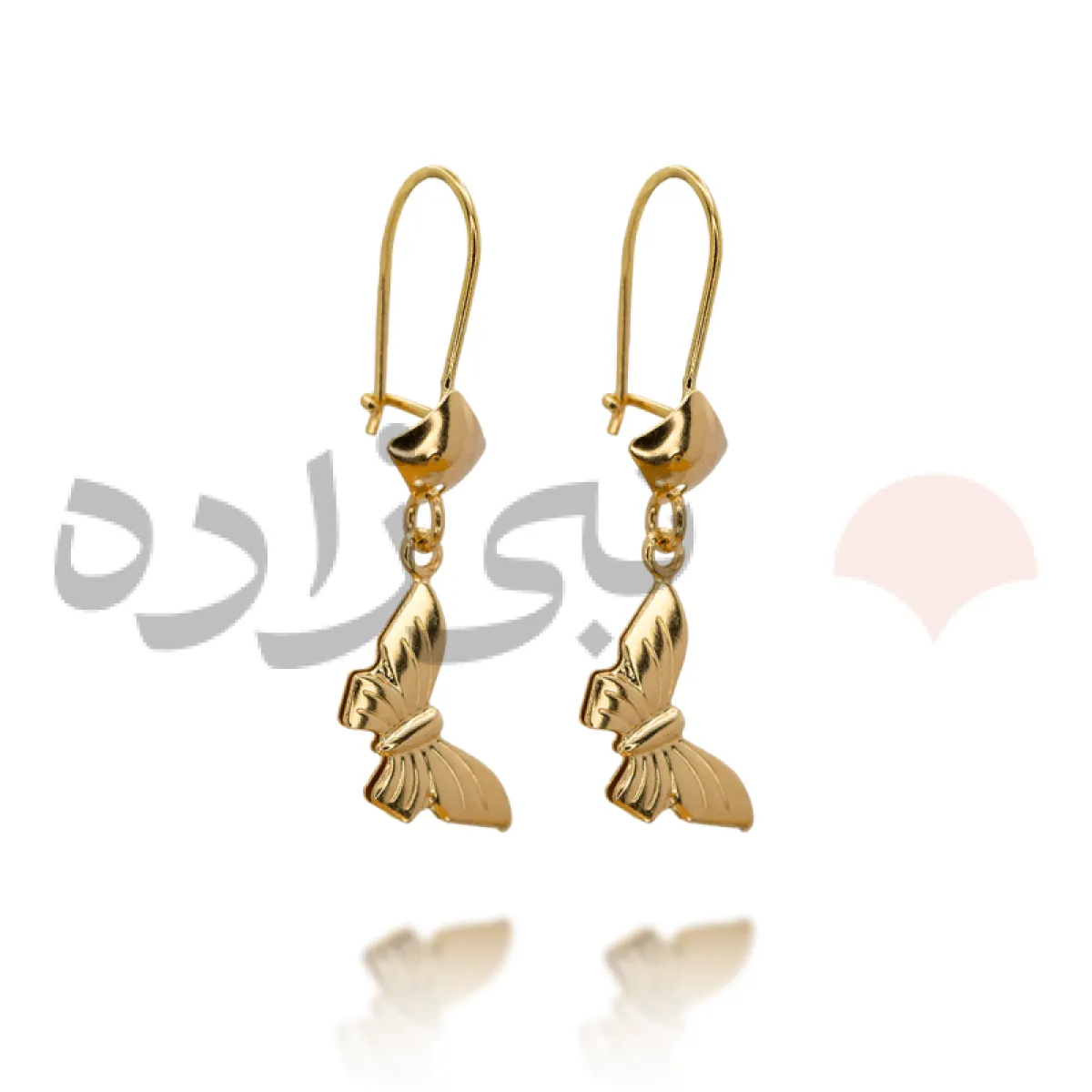 گوشواره آویز پروانه طلا E002