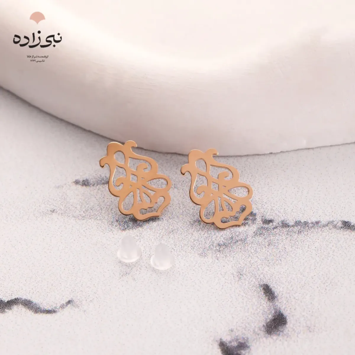 گوشواره میخی اسلیمی E105