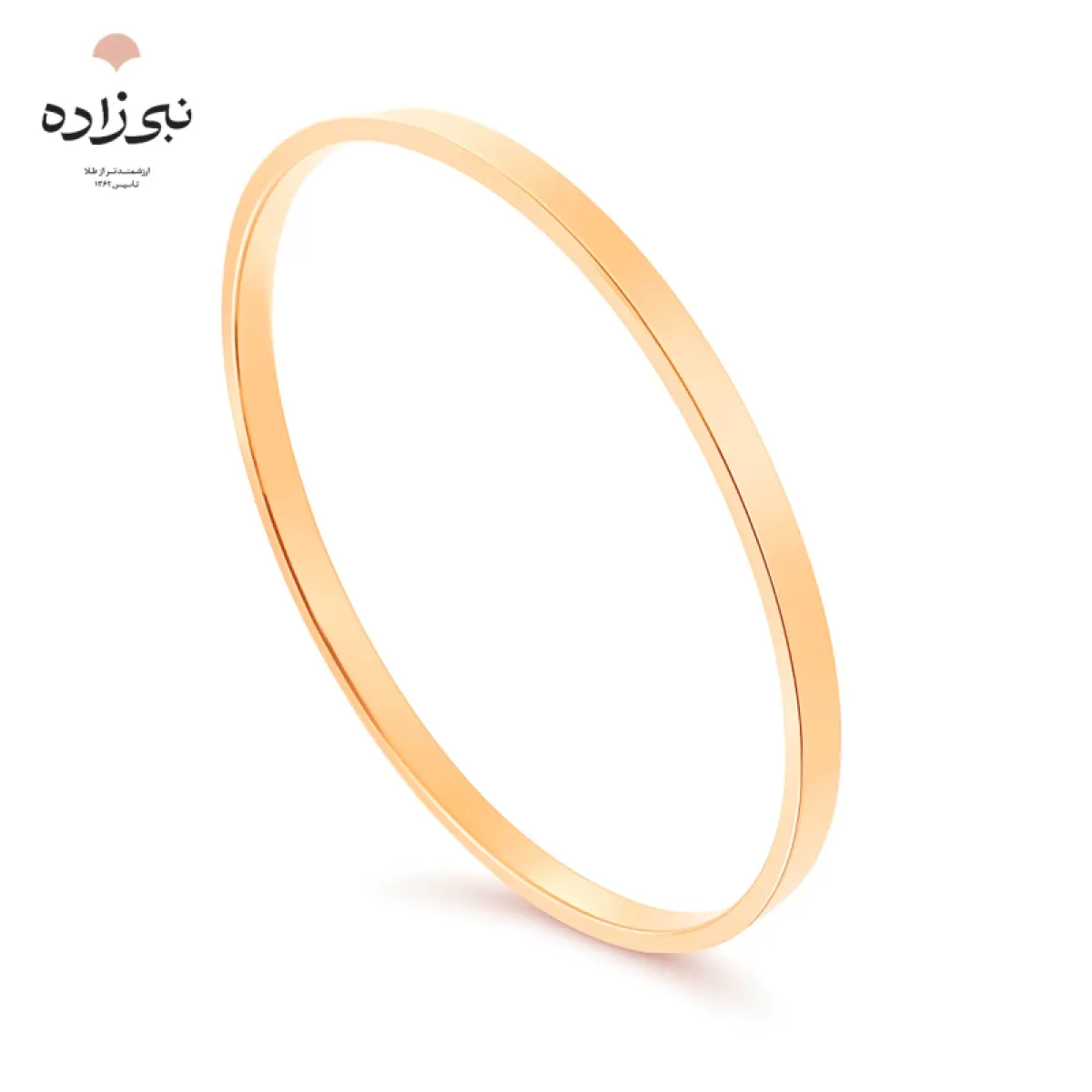 النگو آینه ای نیم پهن بچگانه سایز سه B213