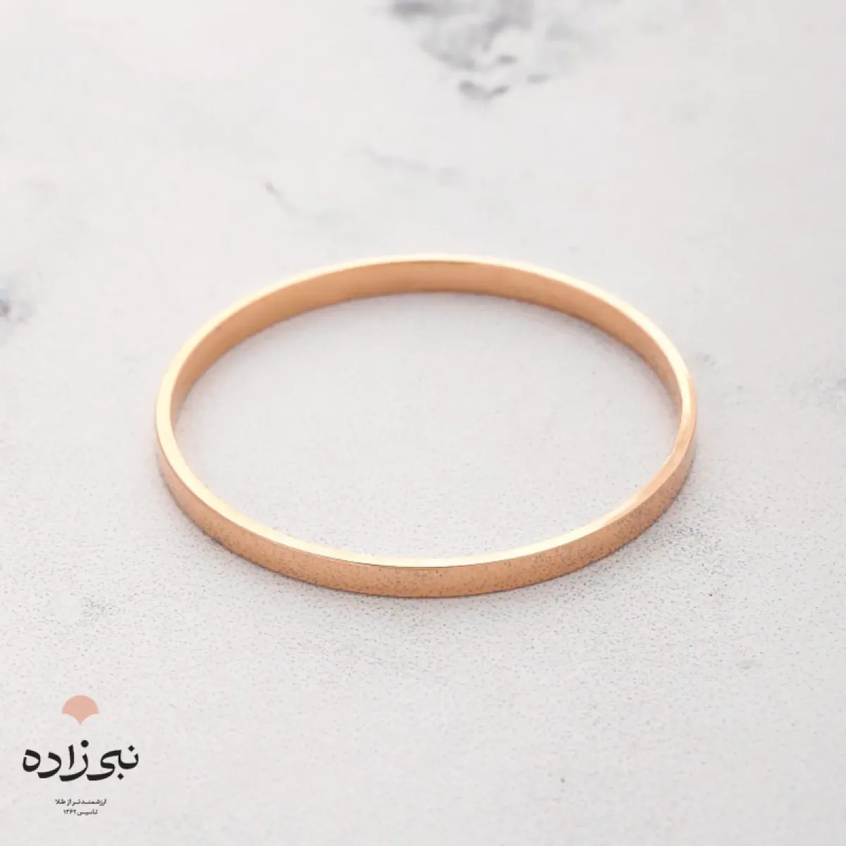 النگو آینه ای نیم پهن بچگانه سایز سه B213