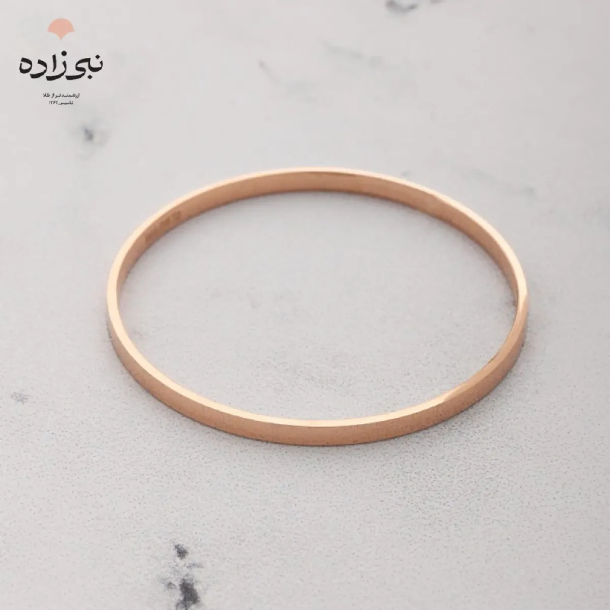 النگو آینه ای نیم پهن بچگانه سایز دو B212