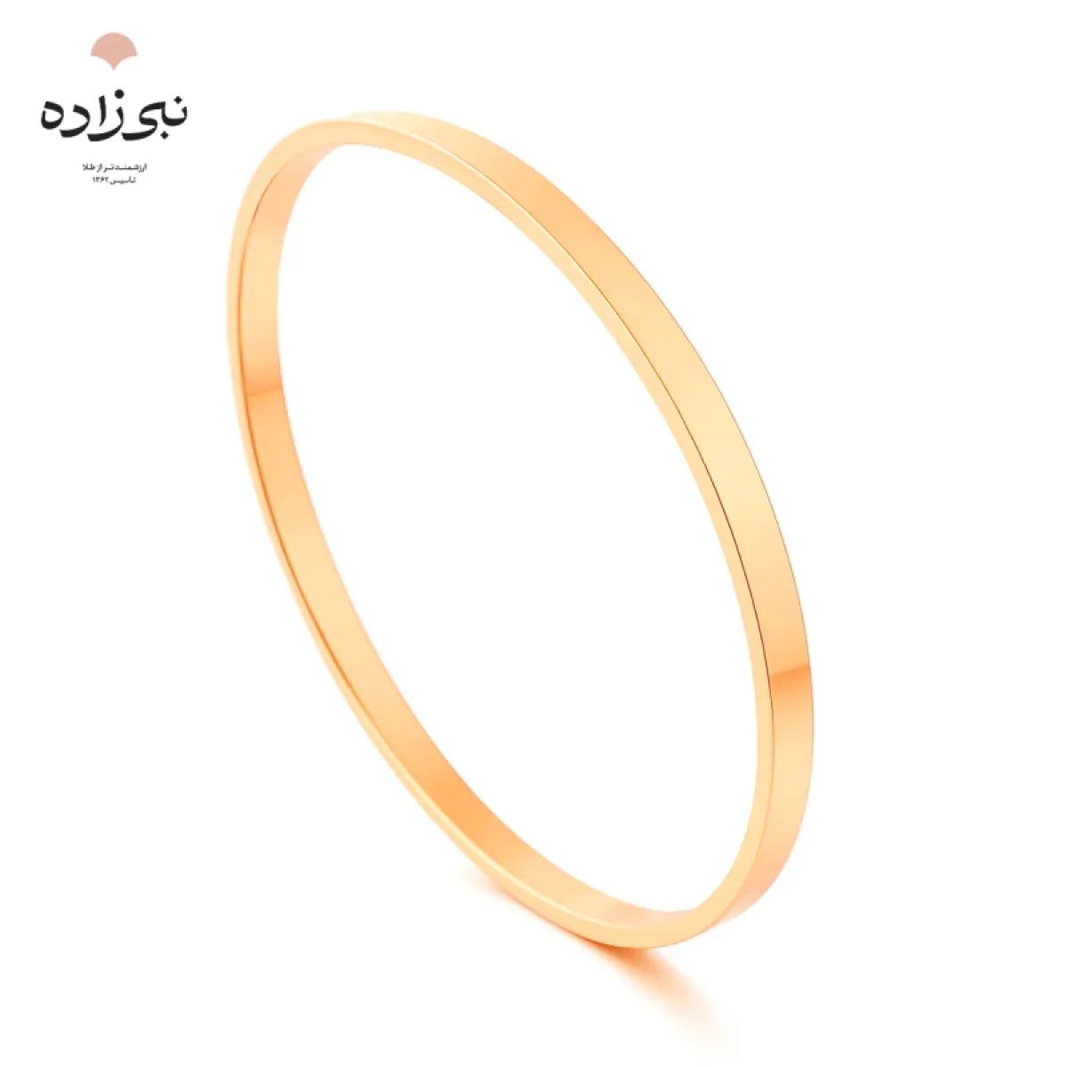 النگو آینه ای نیم پهن بچگانه سایز دو B212