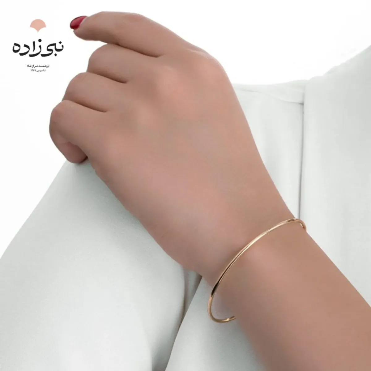 النگو آینه ای بچه گانه سایز 0 طلا B058