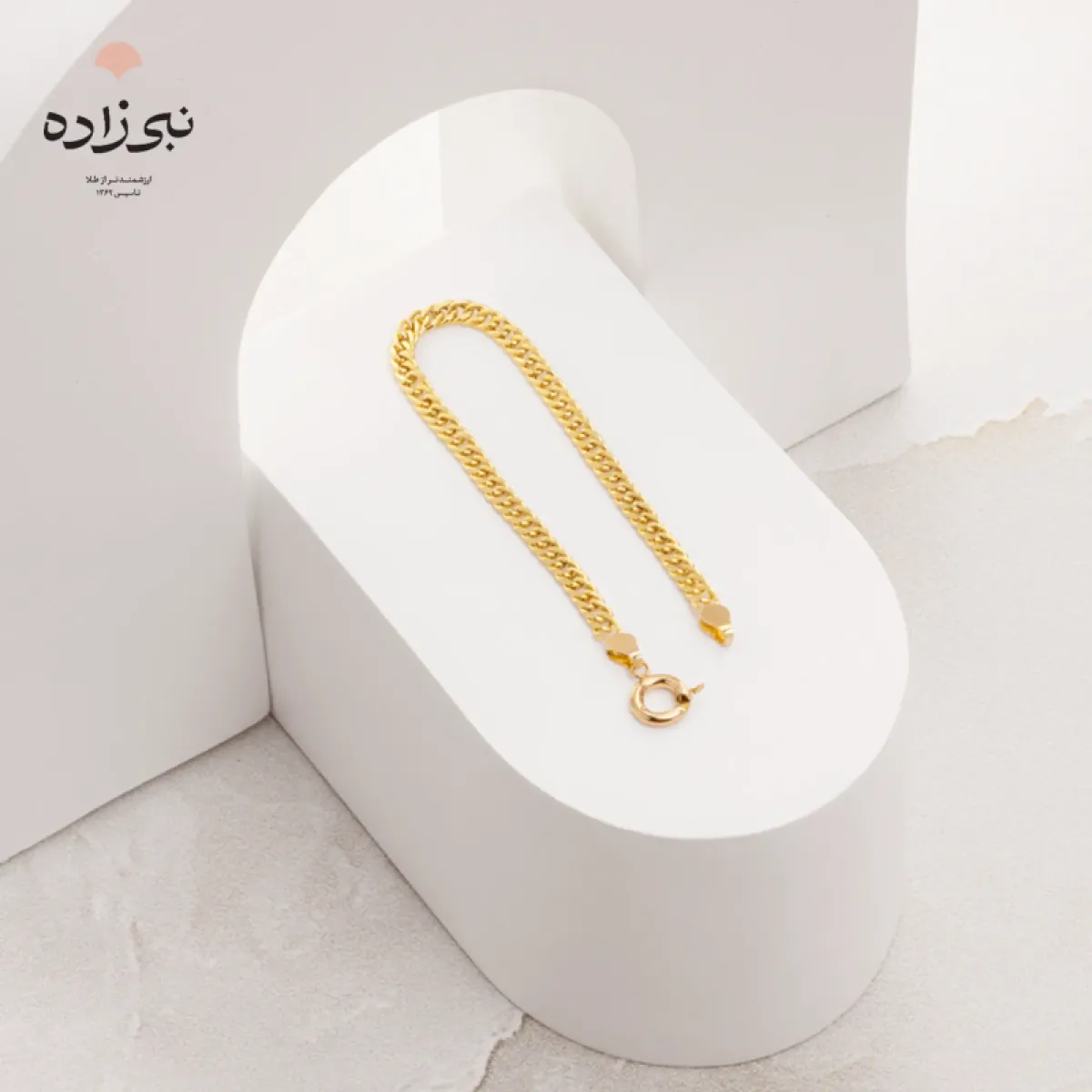دستبند کارتیه کوبیده بافت سه B074