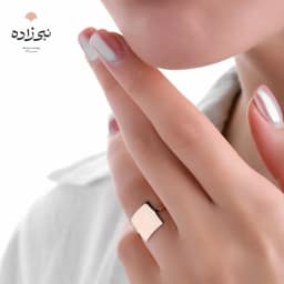 انگشتر دکوراتیو مربع طلا R008
