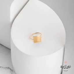 انگشتر دکوراتیو مربع طلا R008
