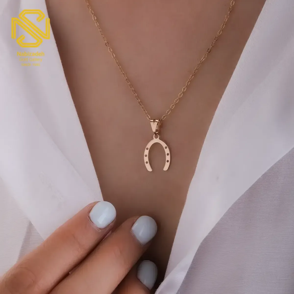 پلاک لیزری نعل طلا C220