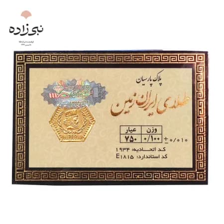 سکه پارسیان 100 سوت Z002